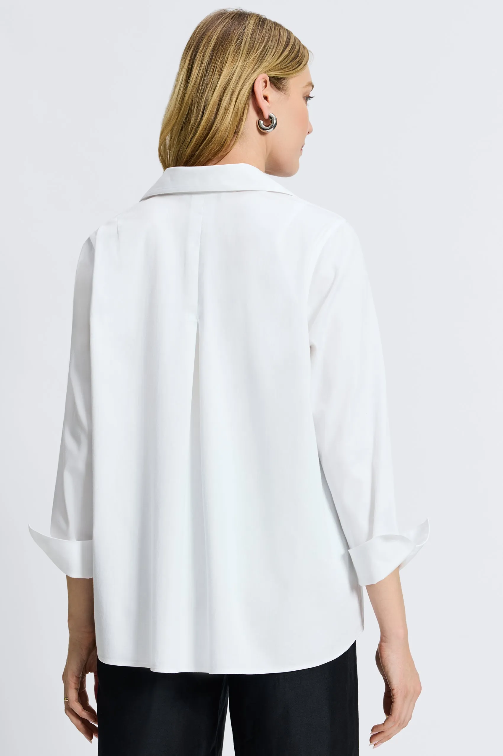 Agnes Stretch No Iron Popover Shirt