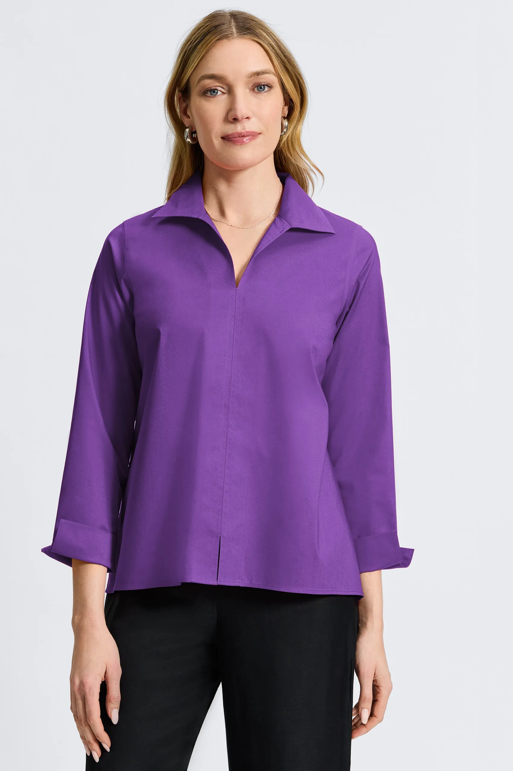 Agnes Stretch No Iron Popover Shirt