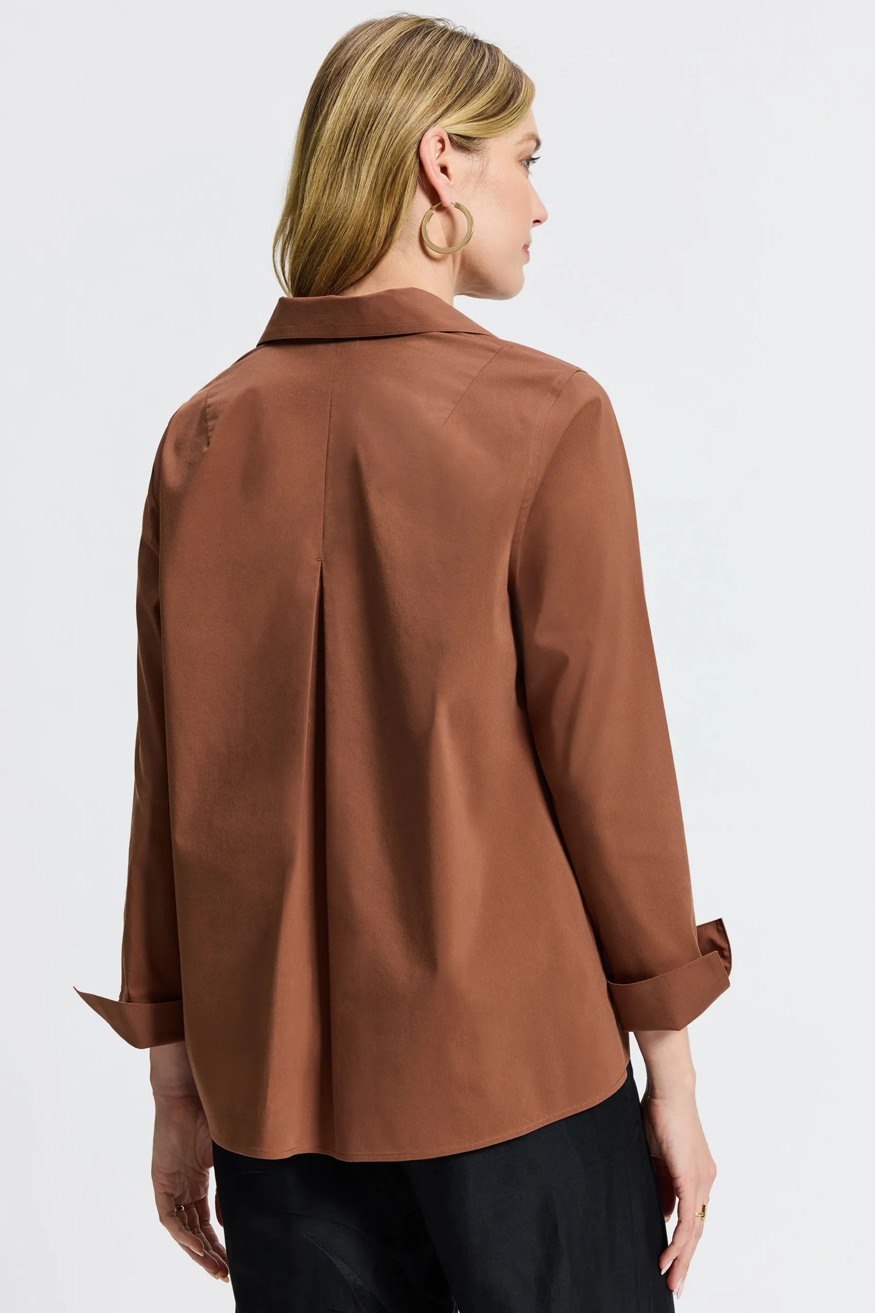 Agnes Stretch No Iron Popover Shirt