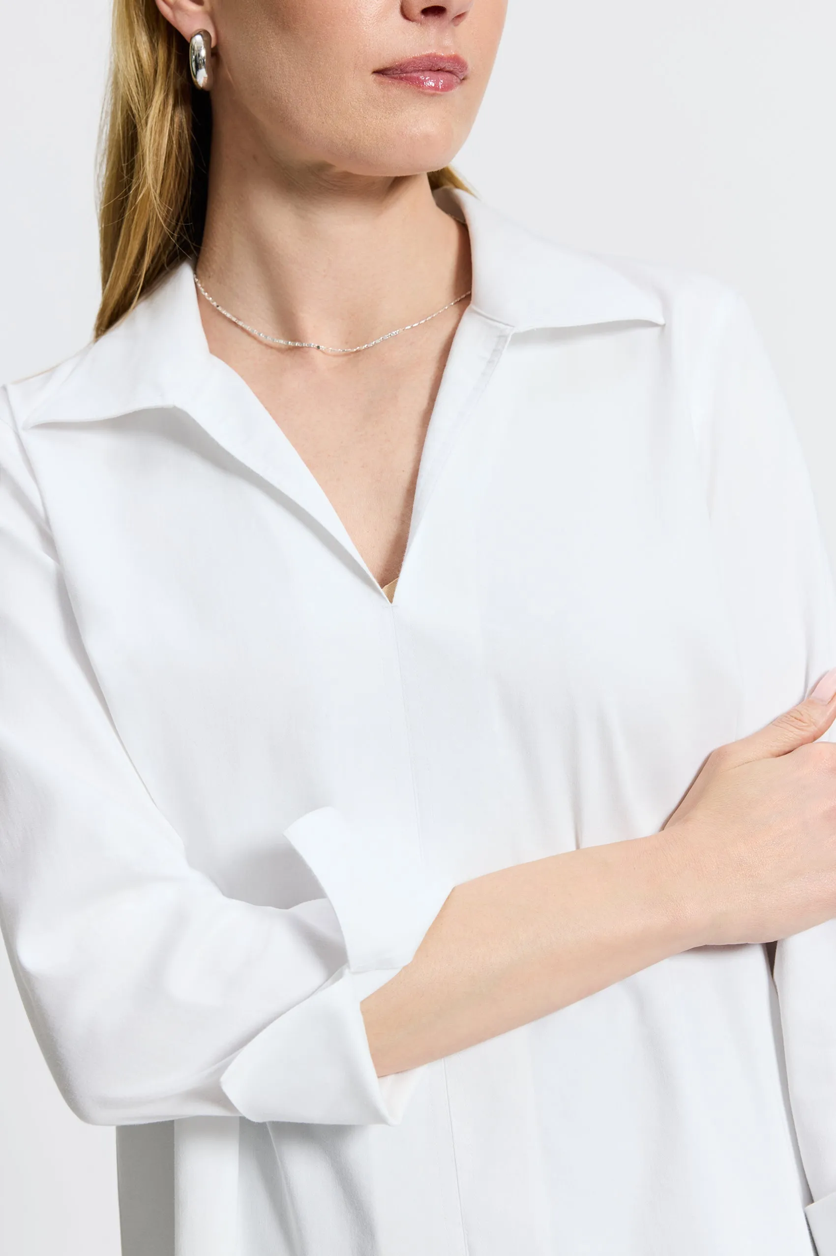 Agnes Stretch No Iron Popover Shirt