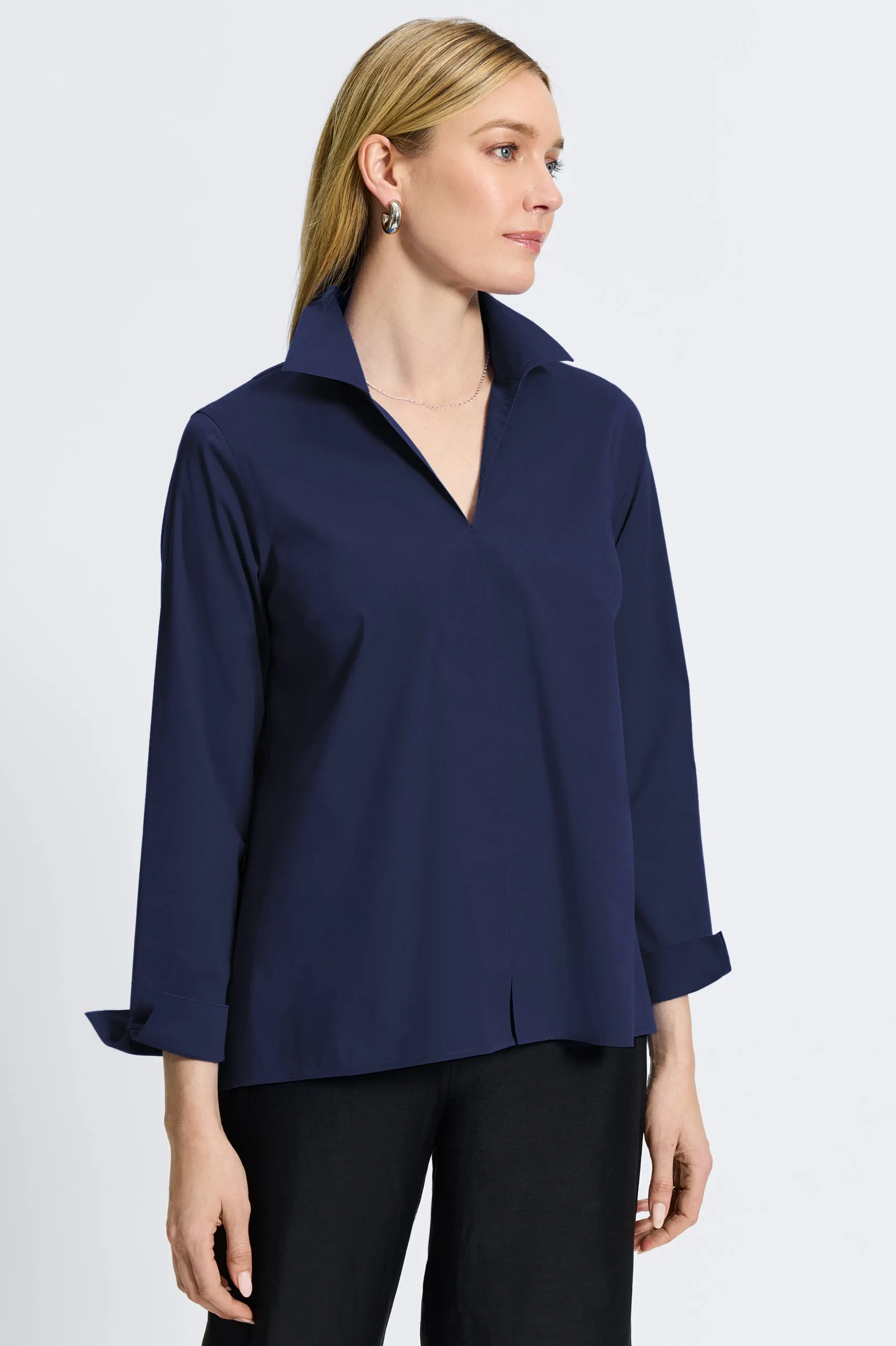 Agnes Stretch No Iron Popover Shirt
