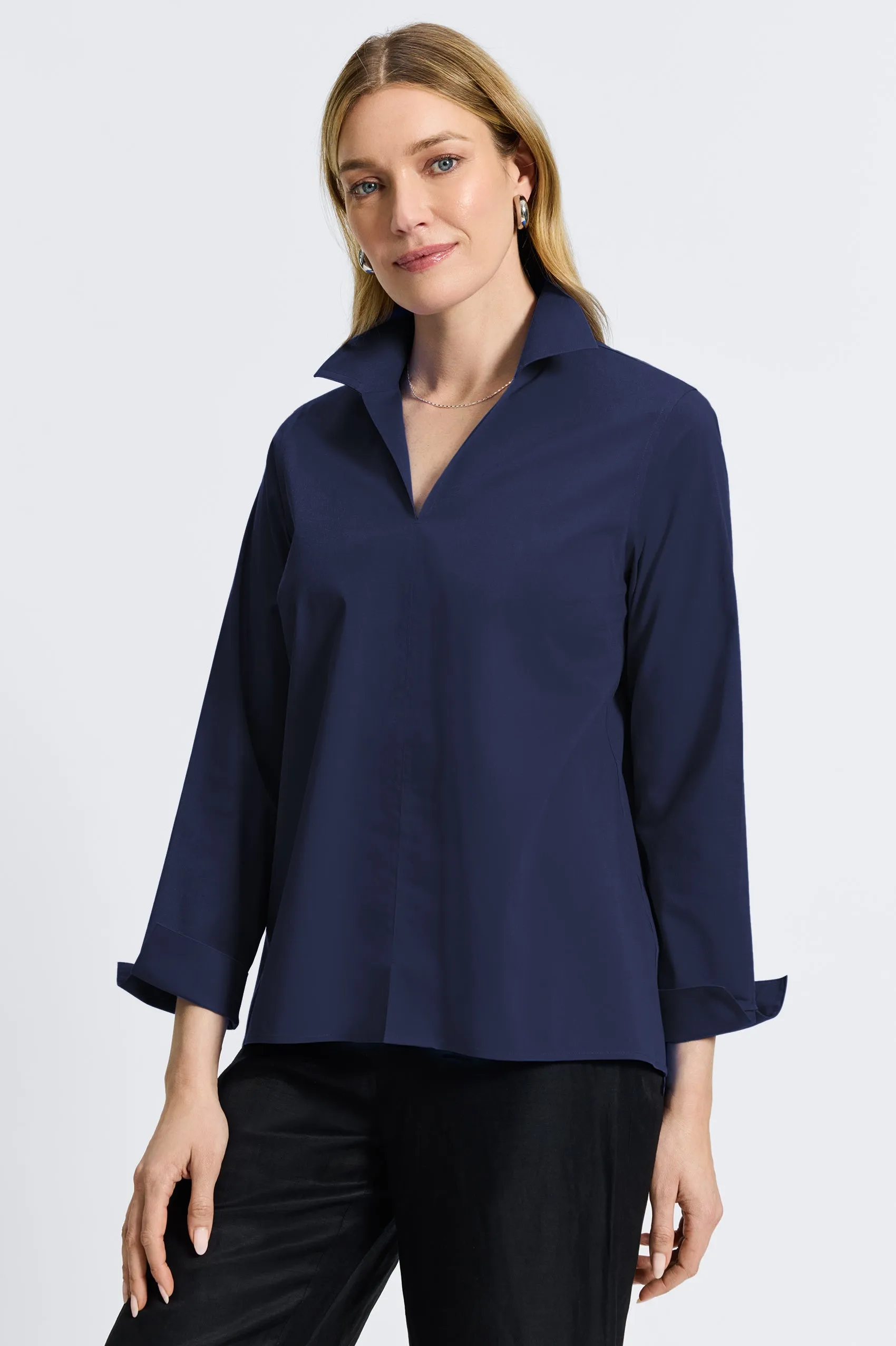 Agnes Stretch No Iron Popover Shirt