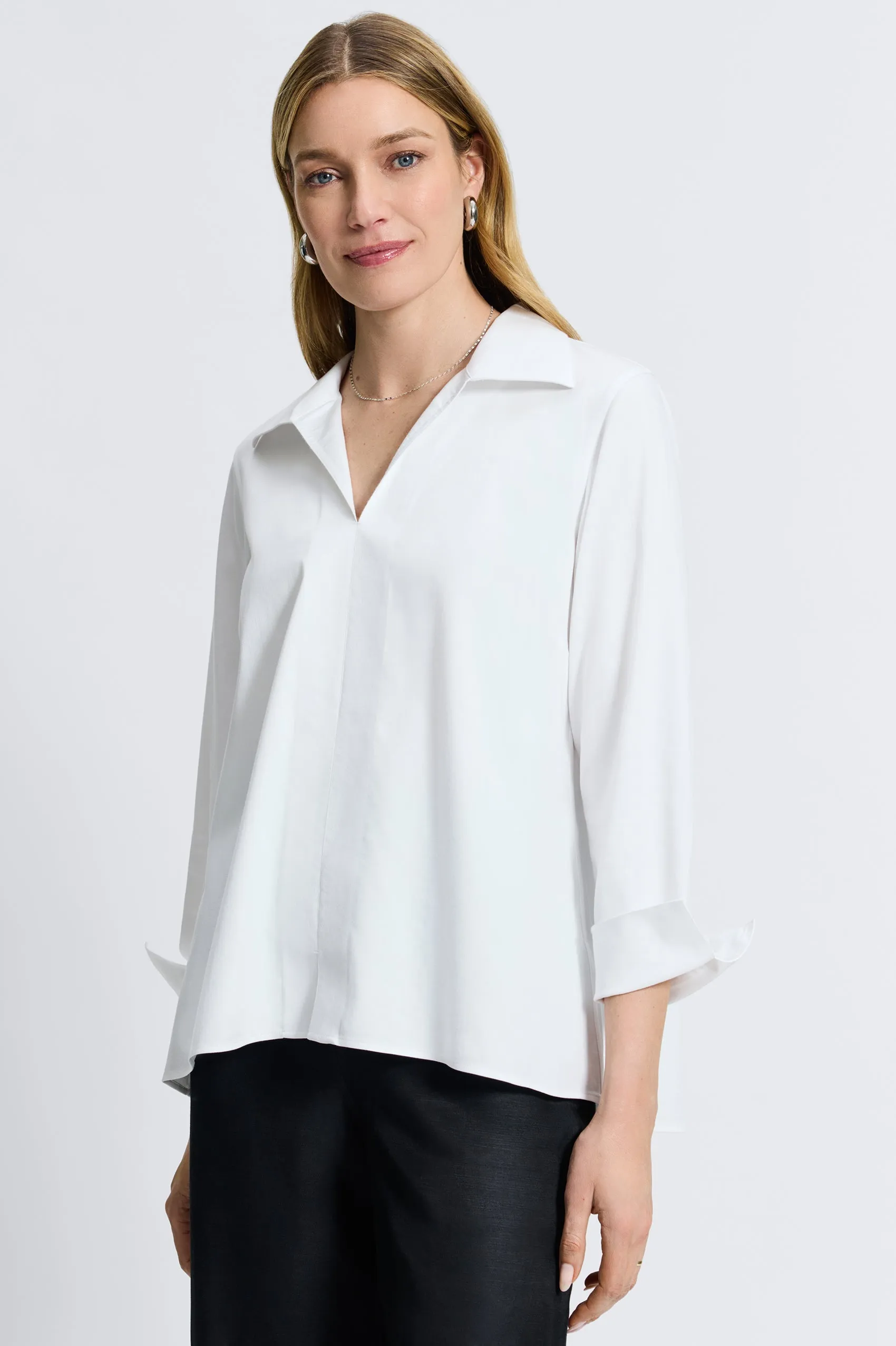 Agnes Stretch No Iron Popover Shirt