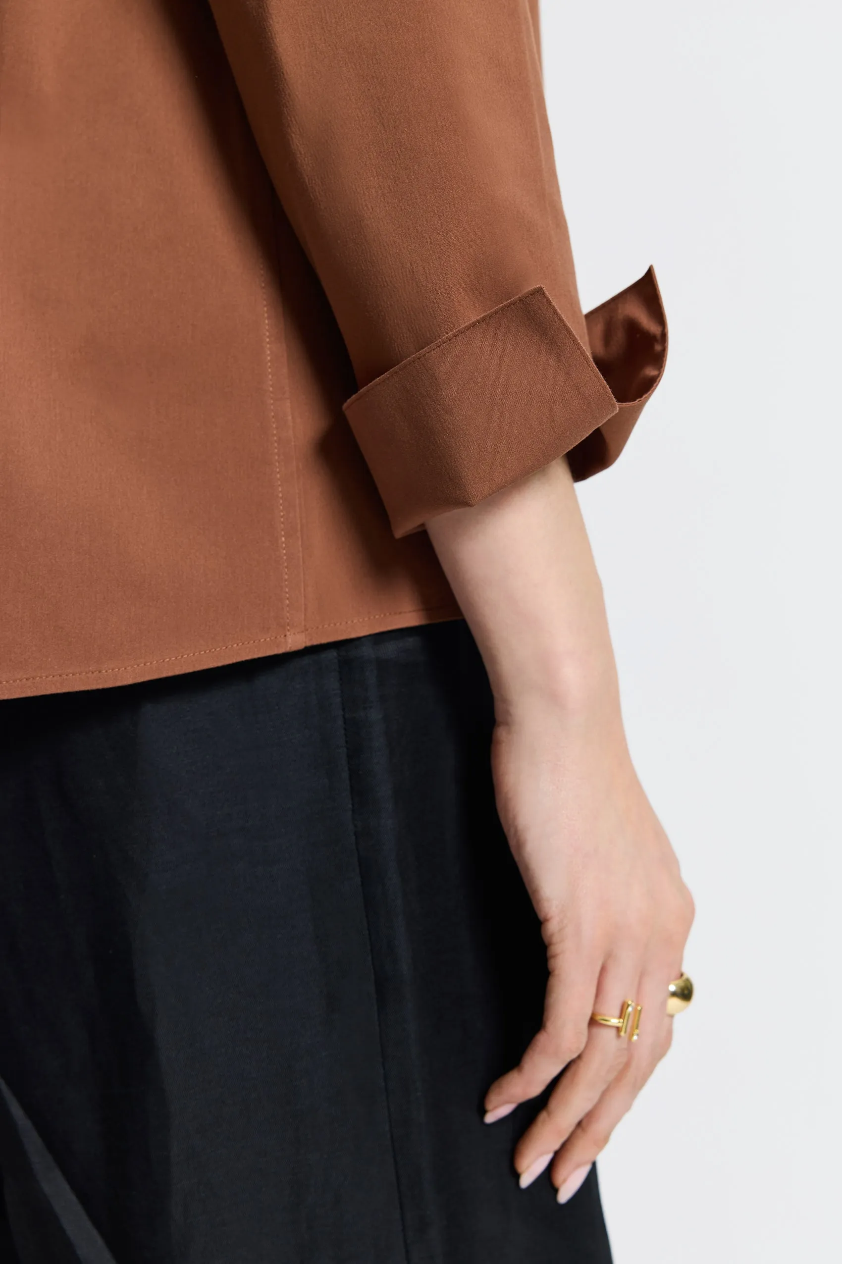 Agnes Stretch No Iron Popover Shirt