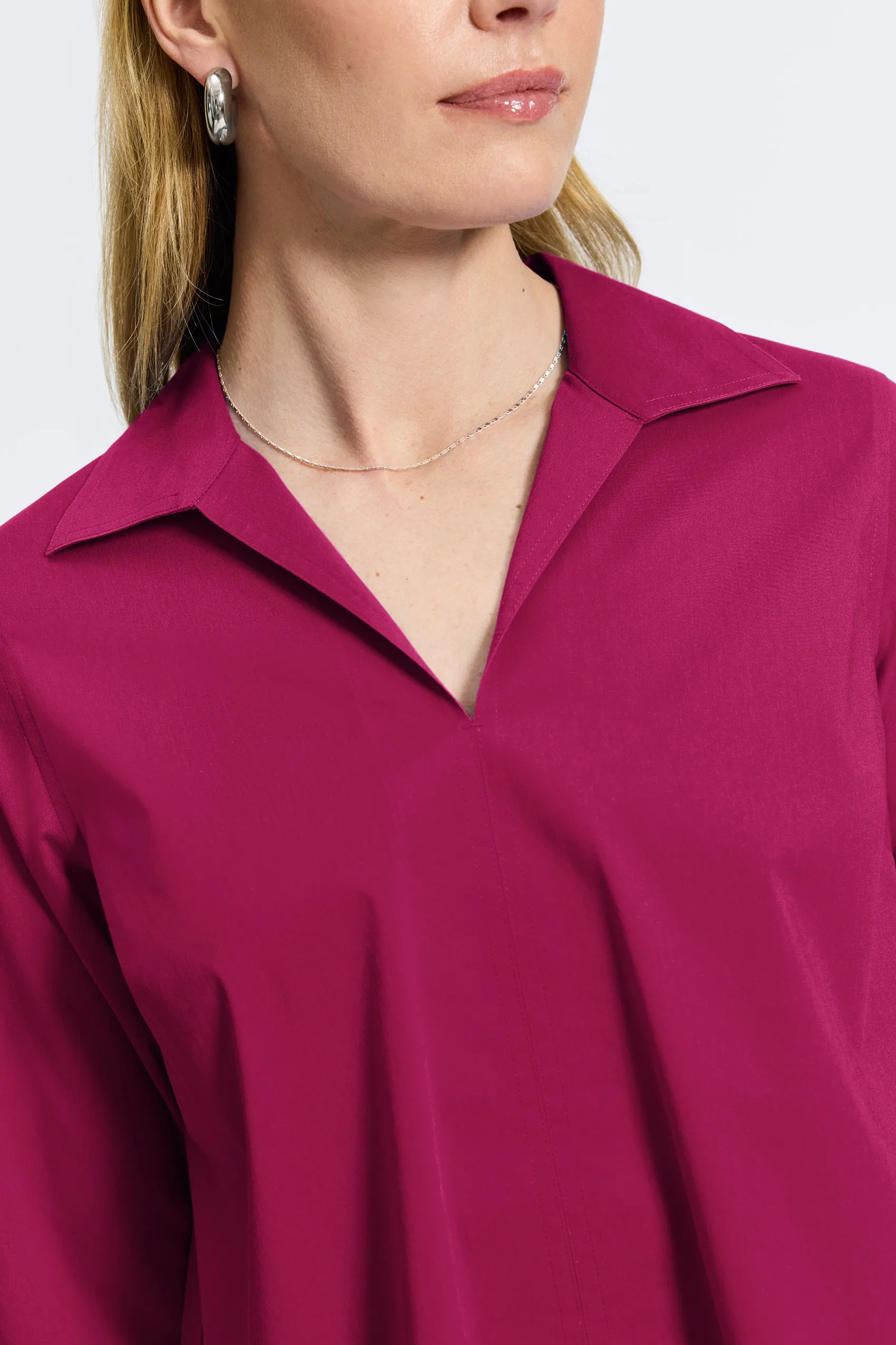 Agnes Stretch No Iron Popover Shirt