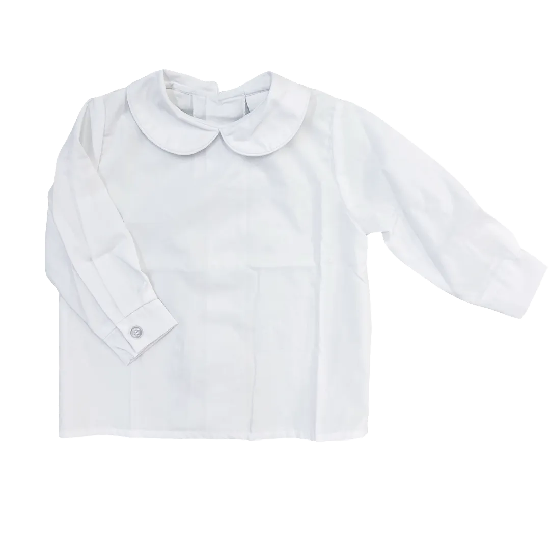 Bailey LS Piped Shirt - White