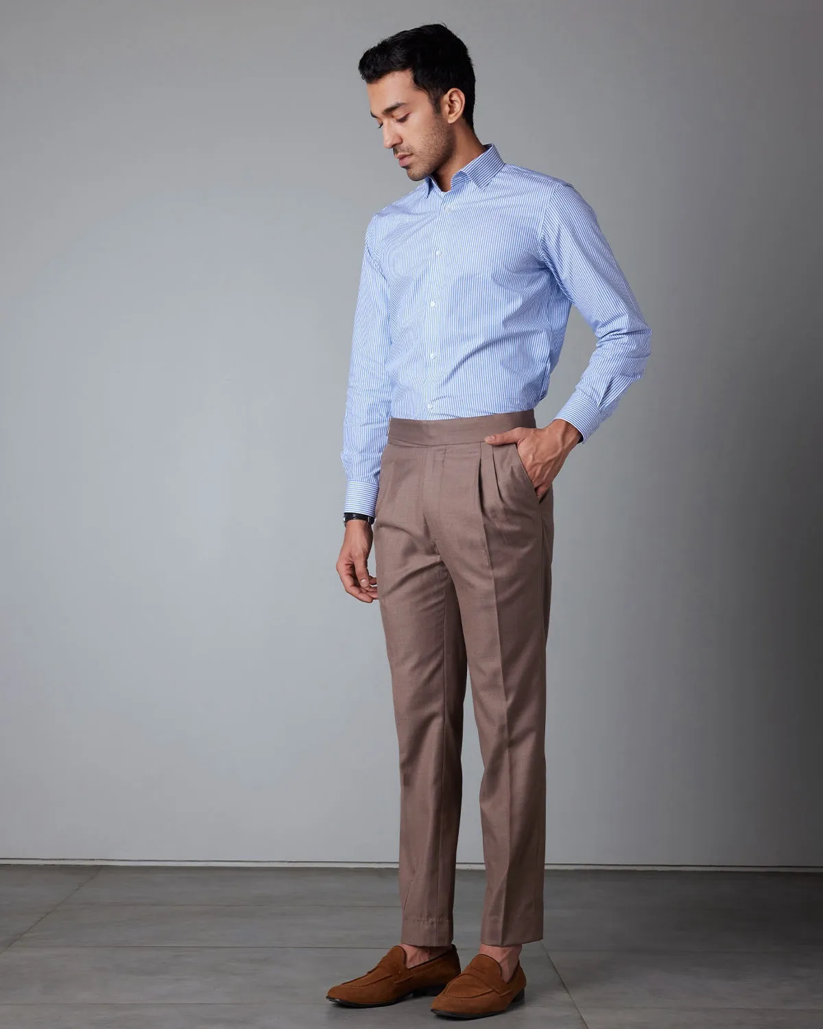 Bengal Striped Shirt - Dark Blue - Old