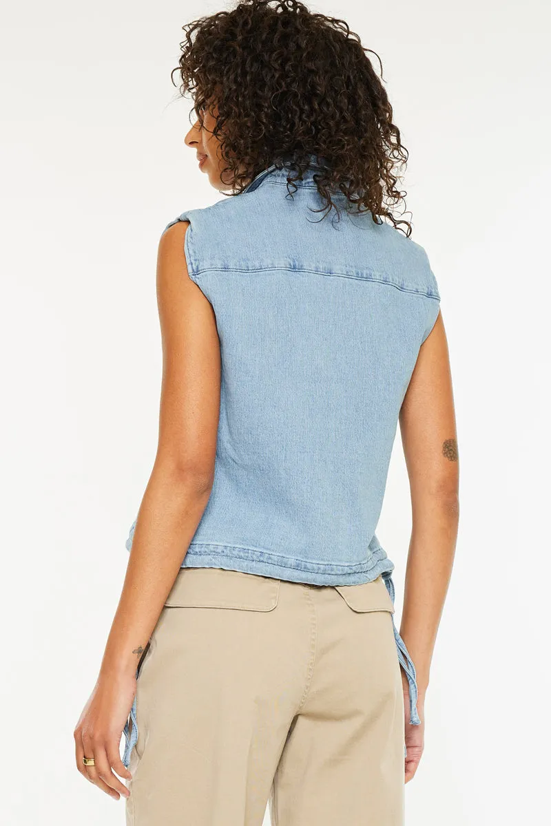 Bianca V-Neck Sleeveless Shirt