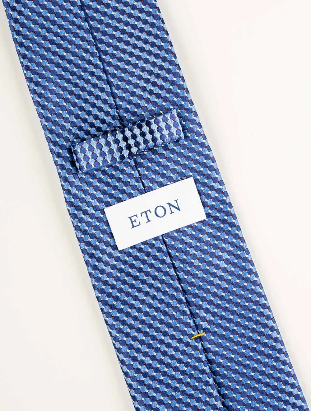 Blue Geometric Silk Tie