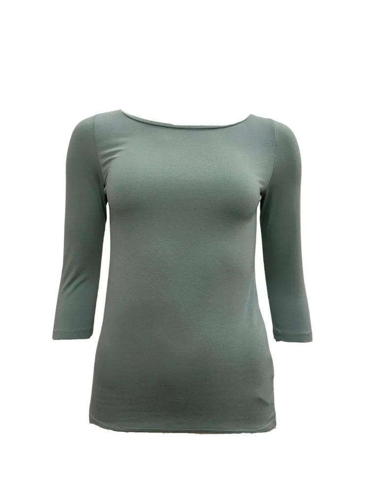 Boatneck Long Sleeve Top