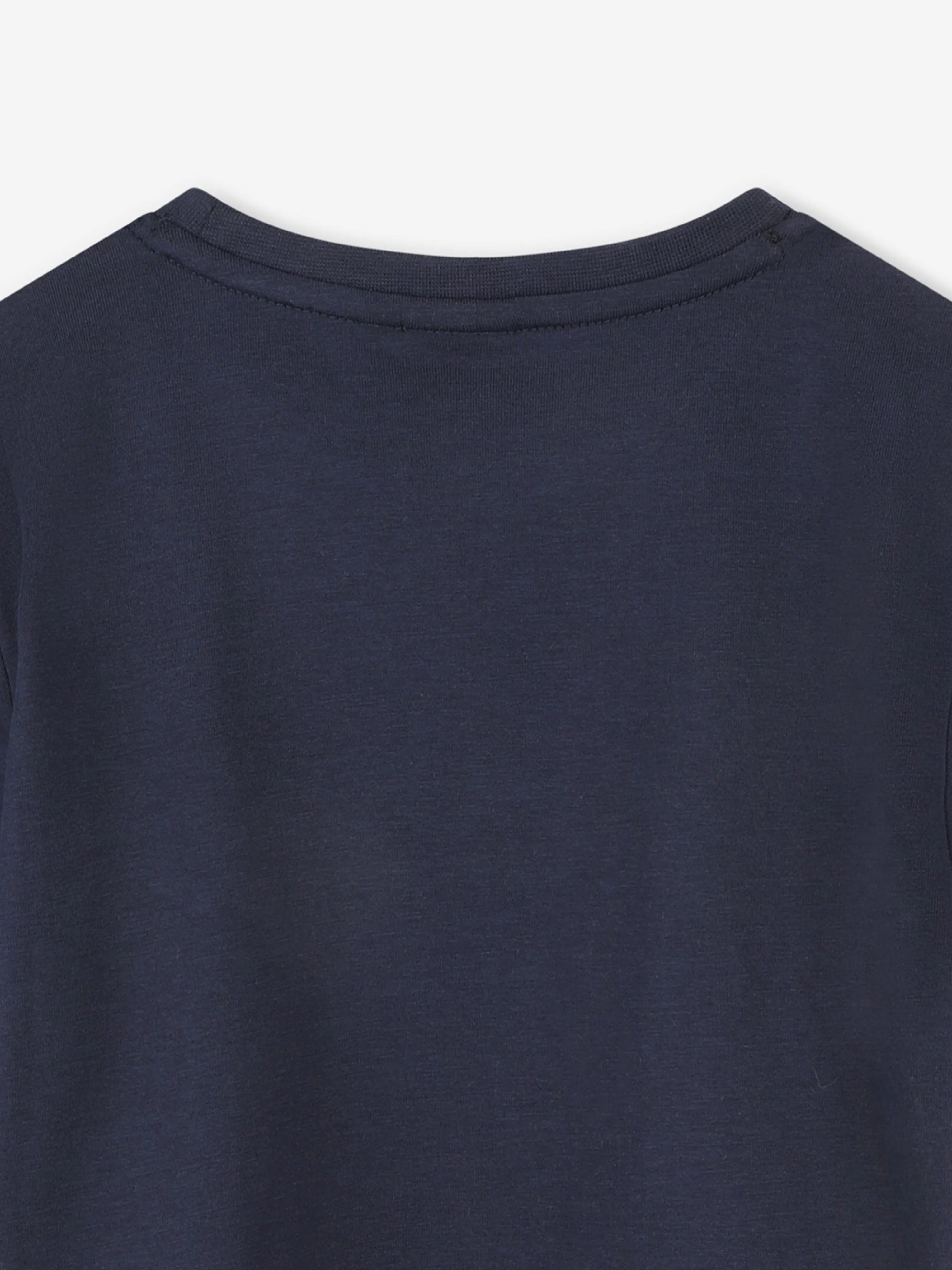 BOSS Boys Embossed Logo T-Shirt in Navy