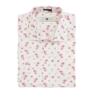 Brunch Linen Blend Short Sleeve Button Down