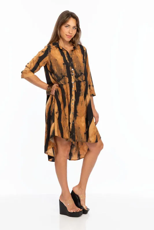 Burnt Orange Women's Shirt Dress | LIOR