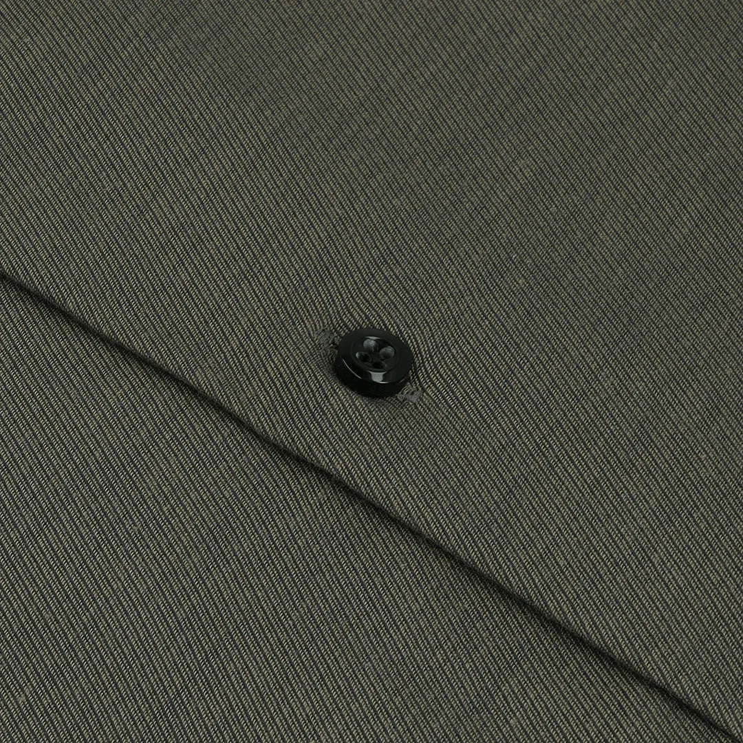 Charcoal Grey Casual Shirt With White Arrow Inlay OL-265