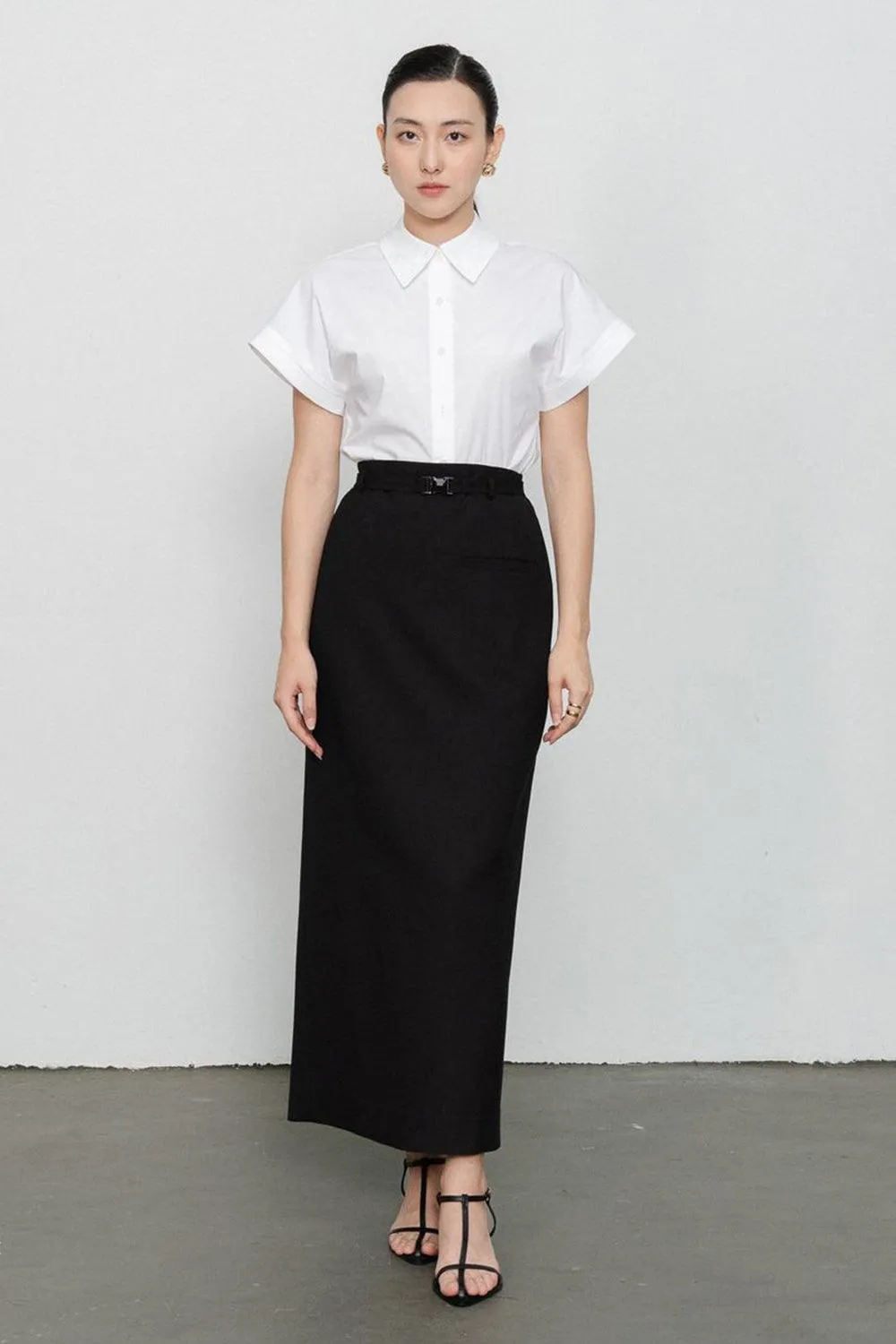 Dakota Straight Pointed Flat Collar Kate Shirt