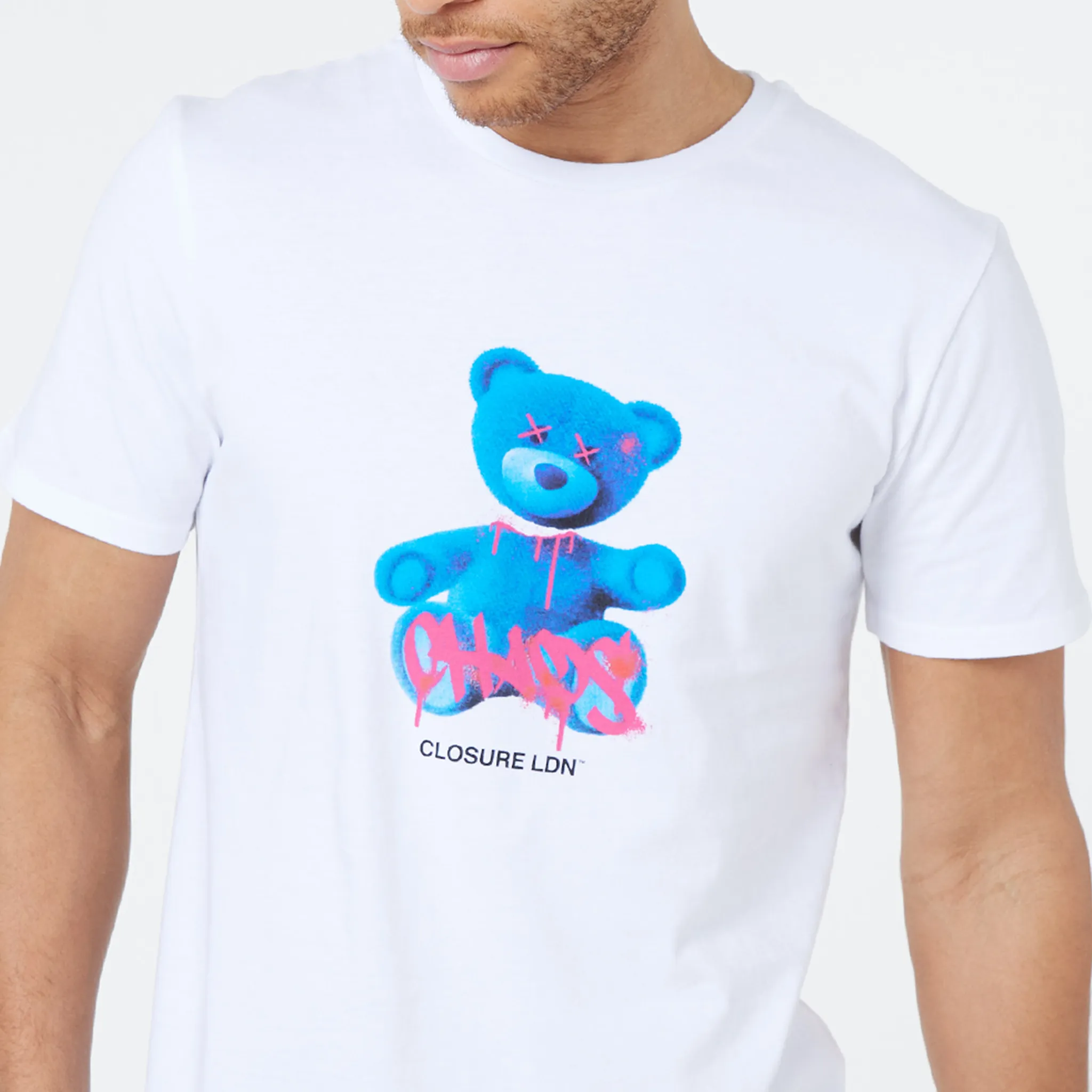 Dripping Teddy T-Shirt | White