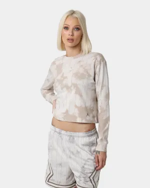 Jordan Women's Heritage Core Long Sleeve T-Shirt Light Orewood Brown