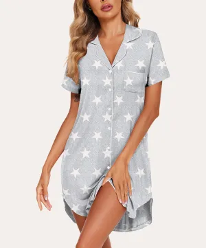 Laid-back Button Down Sleepshirts (US Only)