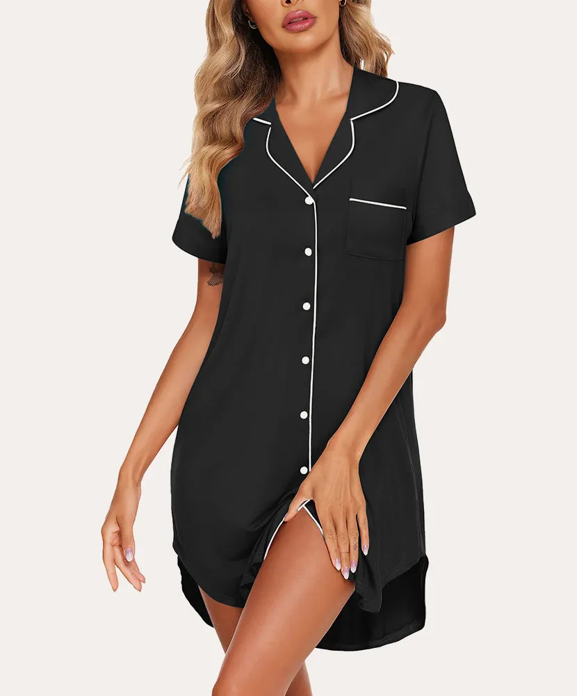 Laid-back Button Down Sleepshirts (US Only)