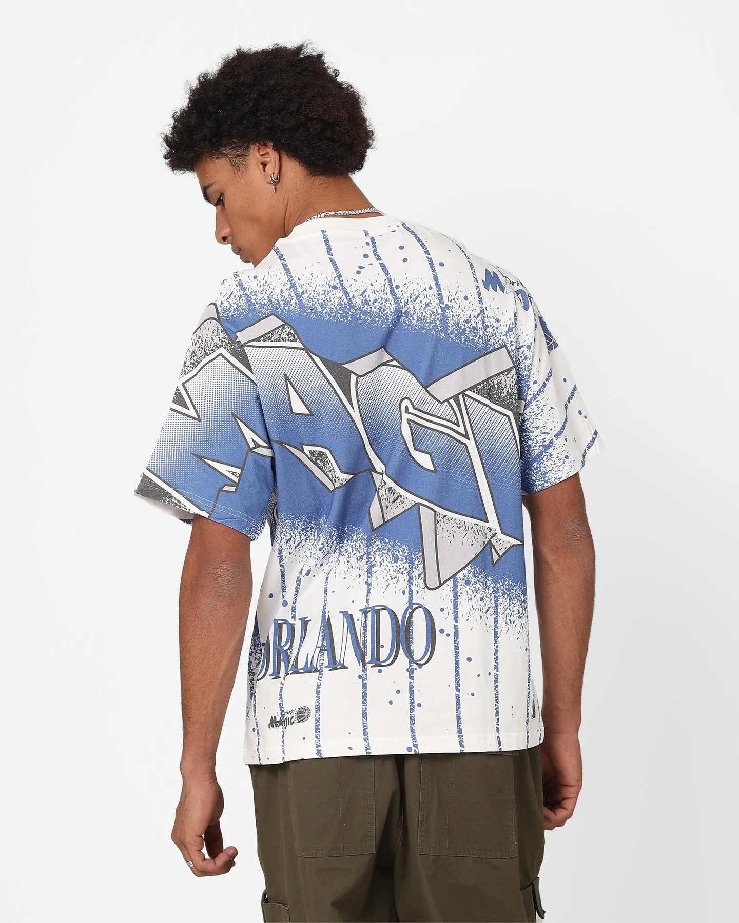 Mitchell & Ness Orlando Magic Earthquake T-Shirt Vintage White
