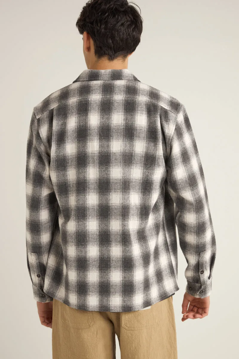 Plaid Ls Flannel Shirt Ash