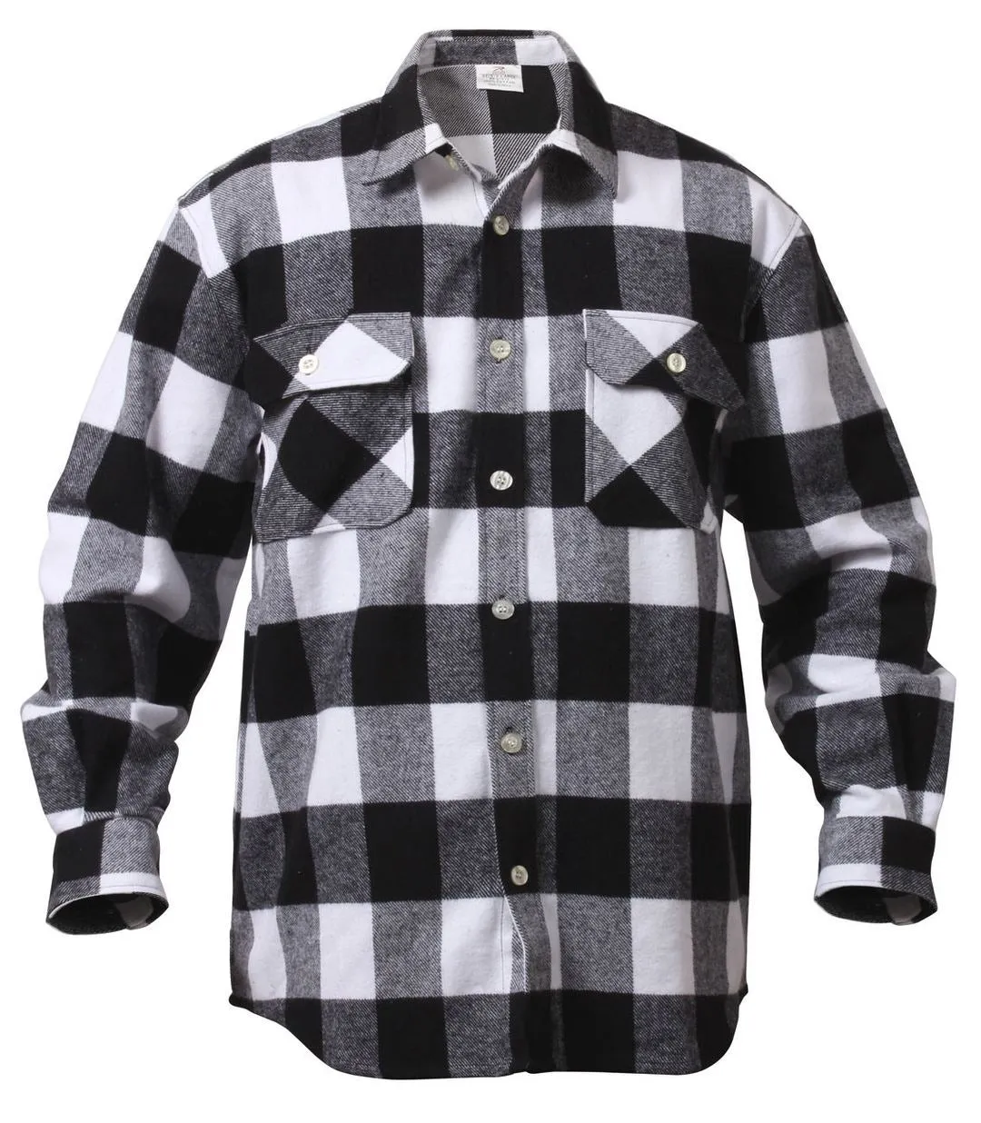 Rothco Extra Heavyweight Buffalo Plaid Flannel Shirt White