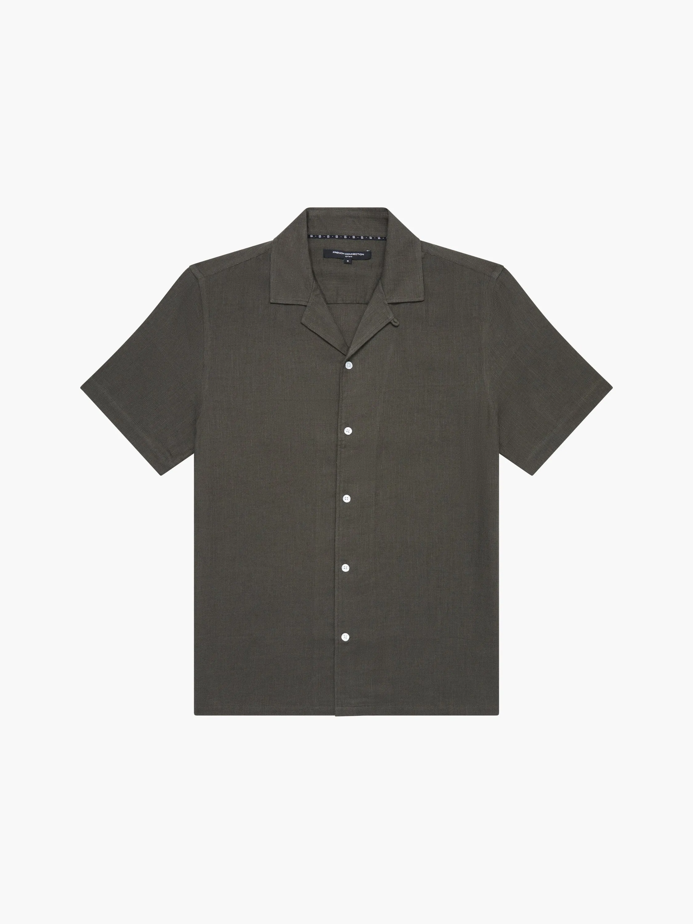 Short Sleeve Matty Weave Revere Shirt