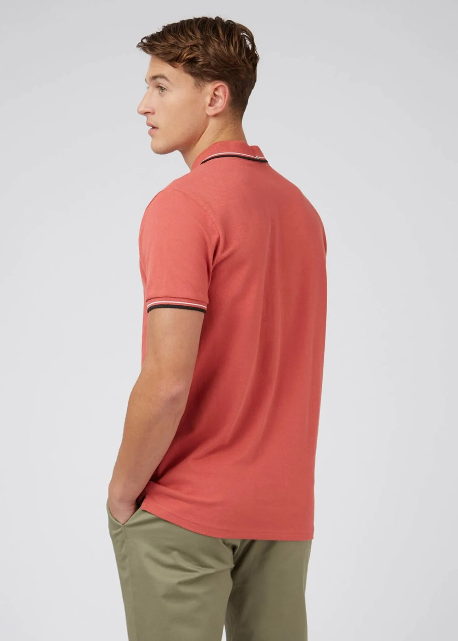 Signature polo - raspberry