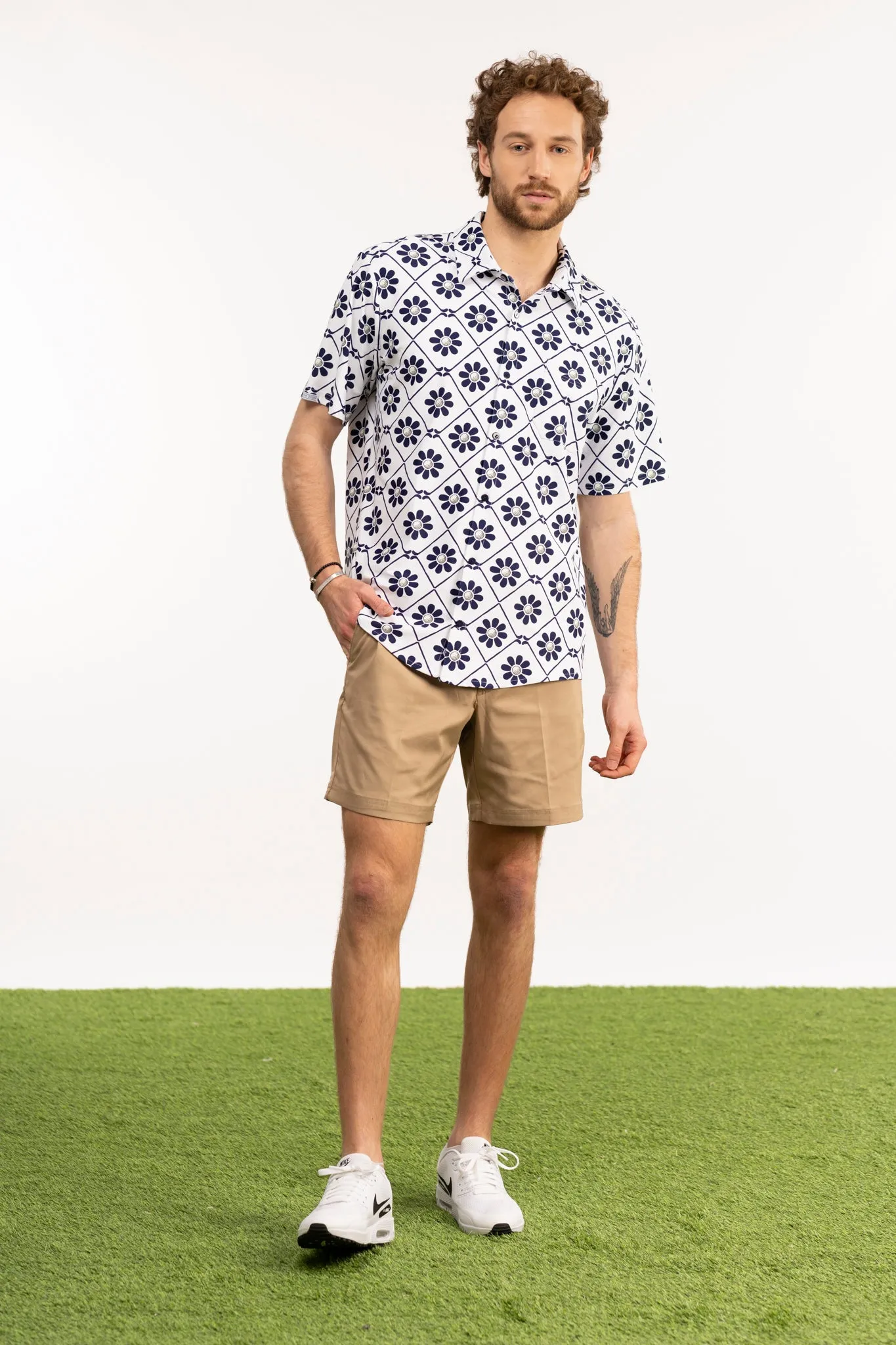 The Boatyard Button Down - Golf Tile