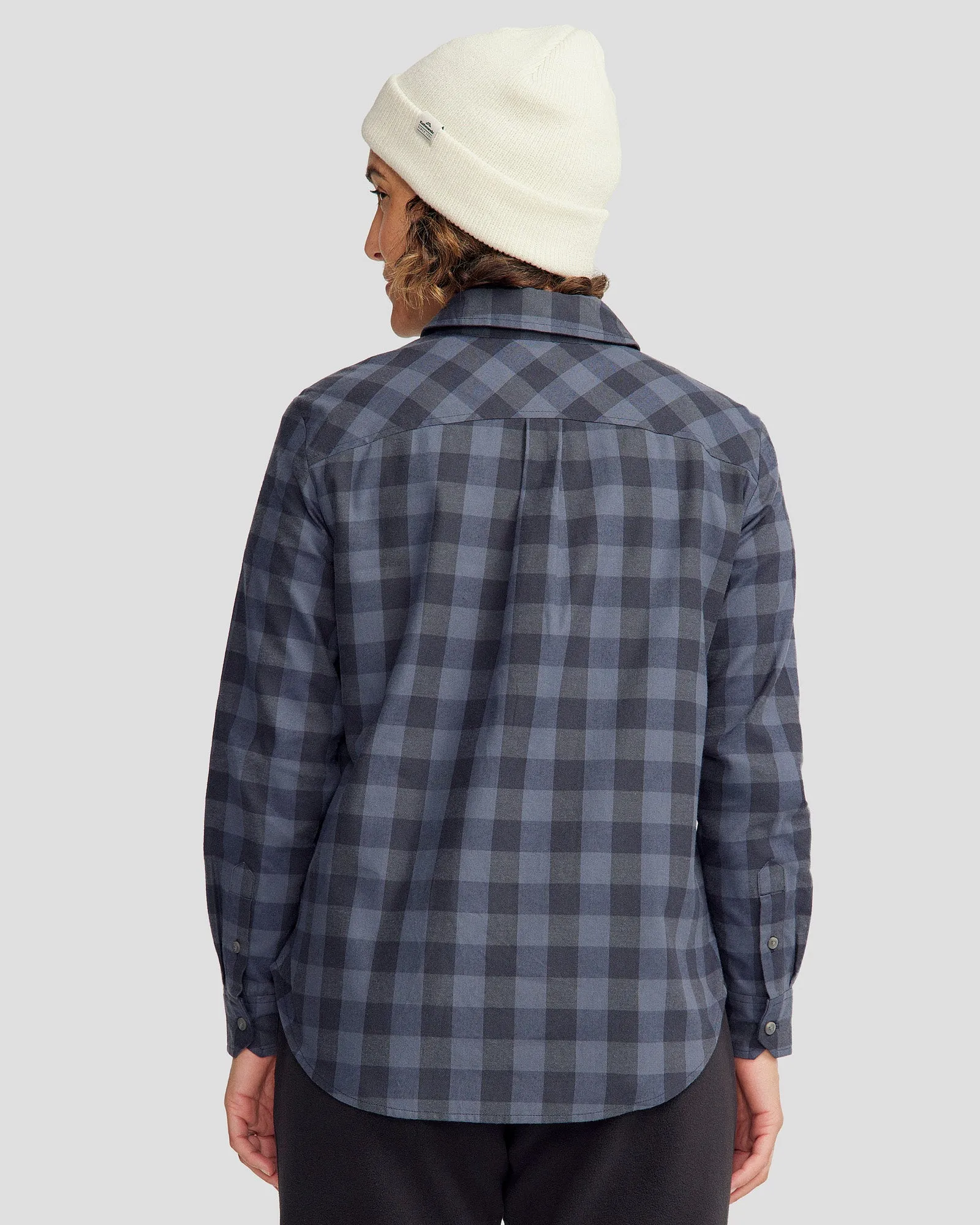Women's Fyfe Flannel Shirt - Mid Navy Gingham